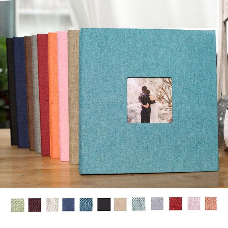 16 inch Linen DIY Photo Album Lovers Birthday Gift Wedding Photos Baby Photo Album Scrapbook DIY Photo Albums Family Scrapbook Albums Family Anniversary Gift For Couple