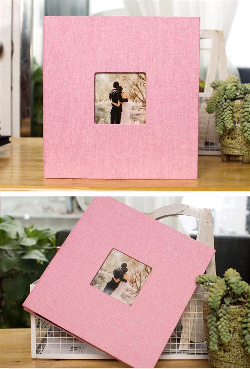 16 inch Linen DIY Photo Album Lovers Birthday Gift Wedding Photos Baby Photo Album Scrapbook DIY Photo Albums Family Scrapbook Albums Family Anniversary Gift For Couple