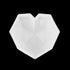 1/8 Cavity 3D Diamond Love Heart Shape Mold Silicone Chocolate Cookie Muffin Baking Tool Sponge Mousse Dessert Cake Decorating Diamond Heart Love Shape Silicone Mousse Cake Dessert Chocolate Molds Tray White Red