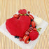 1/8 Cavity 3D Diamond Love Heart Shape Mold Silicone Chocolate Cookie Muffin Baking Tool Sponge Mousse Dessert Cake Decorating Diamond Heart Love Shape Silicone Mousse Cake Dessert Chocolate Molds Tray White Red