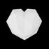 1/8 Cavity 3D Diamond Love Heart Shape Mold Silicone Chocolate Cookie Muffin Baking Tool Sponge Mousse Dessert Cake Decorating Diamond Heart Love Shape Silicone Mousse Cake Dessert Chocolate Molds Tray White Red