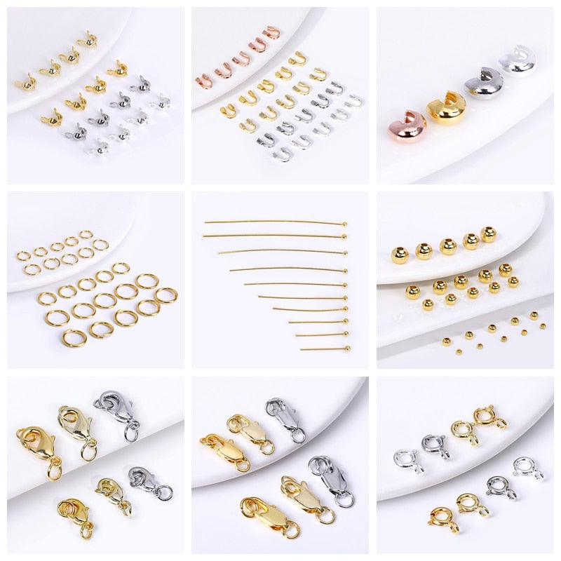 18k Gold Plated Spacer Beads For Bracelet Making Beads For Beading Jewelry Fittings Jewelry Making Supplies Rose Gold Filled Spacer Beads for Jewelry Making