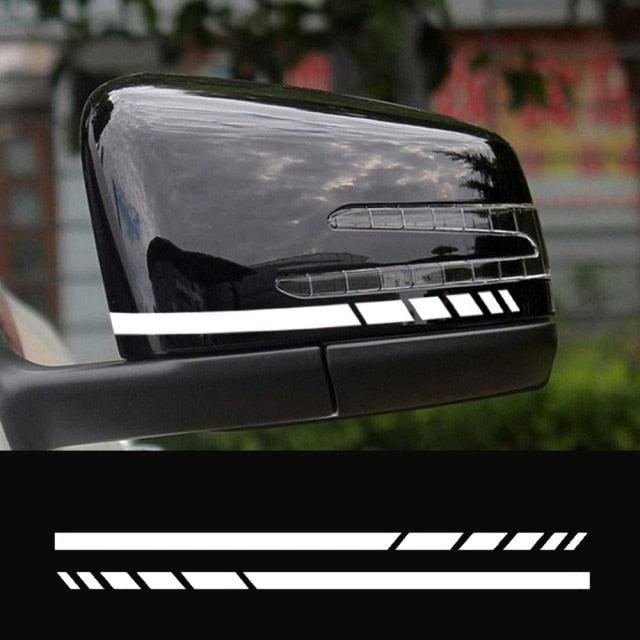 1Pair Car Rear View Mirror Sticker Reflective Decal Vinyl Sticker Decal Stripe Sticker  Car Rear View Mirror Stickers Car Body Stickers Waterproof Reflective Car Side Stickers Auto Side Stripe Decals  Side Mirror Reflective Decals Auto Rearview Stickers