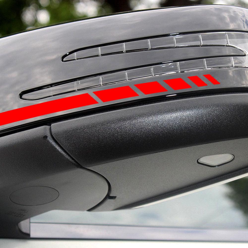 1Pair Car Rear View Mirror Sticker Reflective Decal Vinyl Sticker Decal Stripe Sticker  Car Rear View Mirror Stickers Car Body Stickers Waterproof Reflective Car Side Stickers Auto Side Stripe Decals  Side Mirror Reflective Decals Auto Rearview Stickers