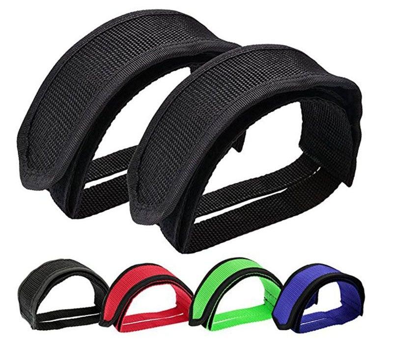 1pair Nylon Bicycle Pedal Straps Toe Clip Foot Strap Belt Adhesively Bicycle Pedal Tape Fixed Gear Bike Cycling Cover Universal Bicycle Fixed Strap Anti-Slip Double Adhesive Pedal Toe Clip Strap Cycling Pedal Accessory