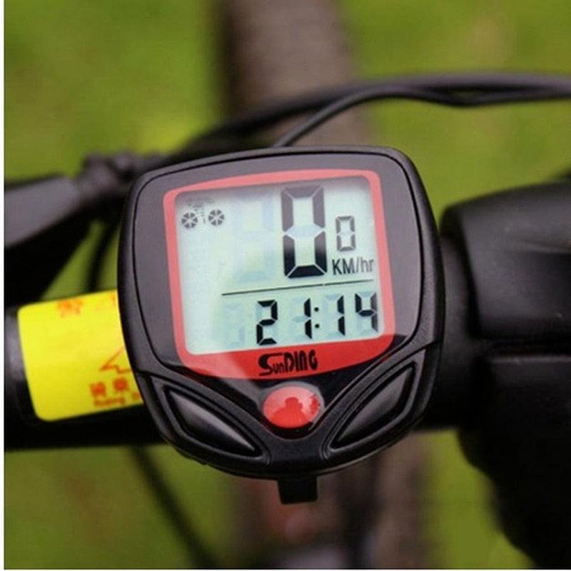 1PC Bike Computer With LCD Digital Display Waterproof Odometer Speedometer Cycling Stopwatch Riding Accessories Multi-Function Bicycle Computer For Mountain Bikes Road Bikes Electronic Bikes Accessories