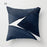 1pc Blue Geometric Landscape Pillowcase Waist Throw Cushion Cover Sofa Printed Navy Blue Throw Pillow Covers Sea Texture Cushion Cover Elegant Decor Square Pillows Covers Car Home Decor 45x45CM