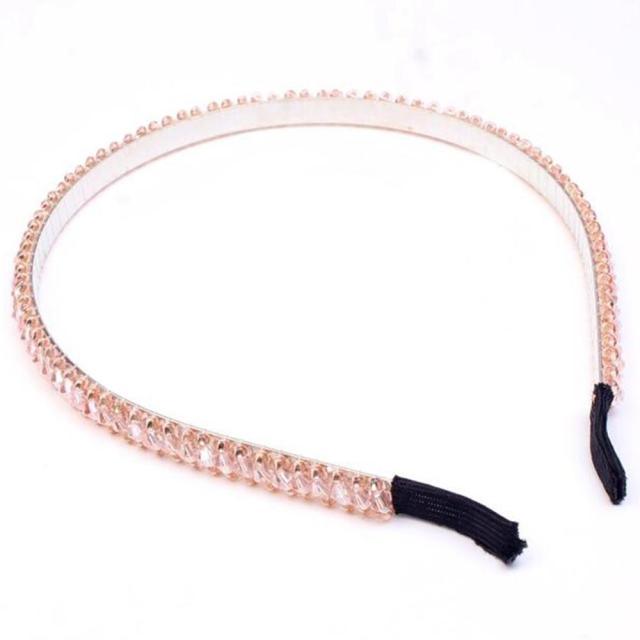 1Pc Crystal Rhinestone Pearl Hair Hoop Headband Bridal Wedding Hair Accessories Girl Beauty Headwear Headdress Women Headpieces