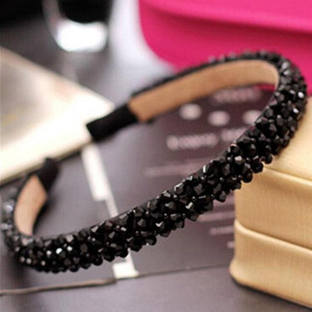 1Pc Crystal Rhinestone Pearl Hair Hoop Headband Bridal Wedding Hair Accessories Girl Beauty Headwear Headdress Women Headpieces