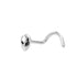 1pc CZ Crystal Nose Stud Piercing Stainless Steel Nose Rings Nostril  Ring Piercing Nose Stud Rings Screw Piercing Jewelry Nose Studs Piercing Stainless Steel Flower Cubic Zirconia Nostril Screw Nose Rings Hoop  L Shape Studs for Women Body Jewelry Gift