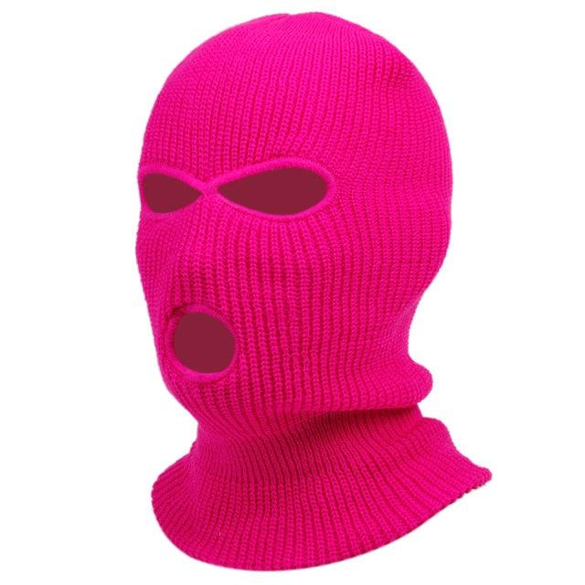 1Pc Embroidery Balaclava Face Mask 3-Hole for Cold Weather, Winter Ski Mask for Men and Women Thermal Cycling Mask Christmas Gift Face Scarf Mask Sunscreen Dustproof Army Cycling Hunting Fishing Tactical Airsoft Hat