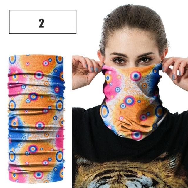 1PC Fashion Men Women Head Face Neck Sunshade Collar Gaiter Tube Bandana Scarf Sports Headwear Scarf Dustproof Outdoor Fishing Face Mask Reusable Washable Cloth Bandanas Women Men Neck Gaiter Cover Turban Multipurpose Balaclava