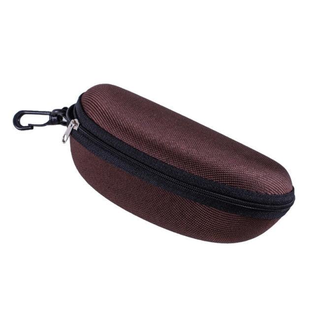 1PC Portable Peanut Stone Shape EVA Sunglasses Box Zipper Closure Eye Glasses Protective Case Holder Eyewear Travel Zipper Eyeglasses Frame Glasses Case Hook For Mens And Womens