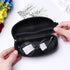 1PC Portable Peanut Stone Shape EVA Sunglasses Box Zipper Closure Eye Glasses Protective Case Holder Eyewear Travel Zipper Eyeglasses Frame Glasses Case Hook For Mens And Womens