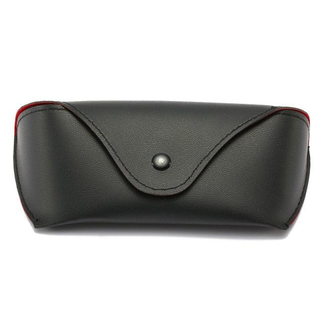 1PC Portable PU Leather Reading Eye Glasses Case Sunglasses Pouch Protection Eyeglasses Holder Eyewear Leather Eyeglass Case Durable Soft Slim Sunglasses Case For Women