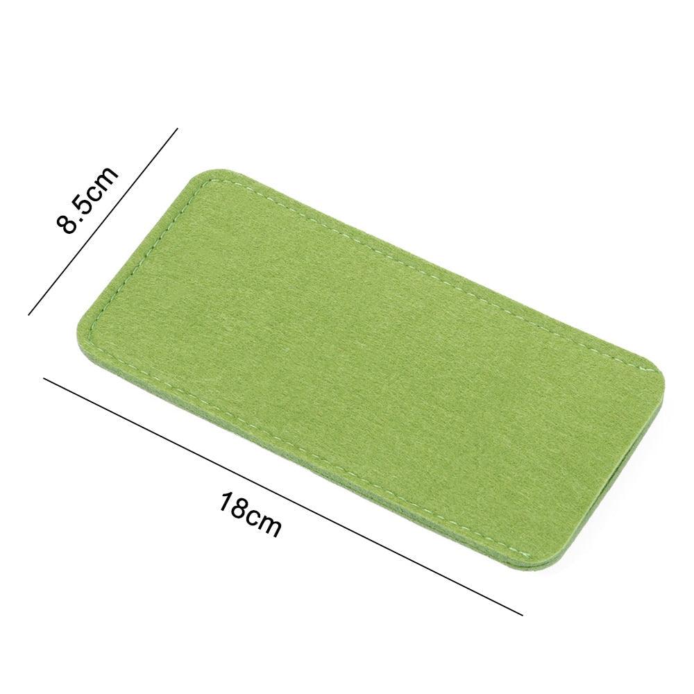 1Pc Portable Soft Wool Felt Cloth Glasses Case Bag Multifunctional Sunglasses Case Fashion Zipper Eyeglasses Pouch Soft Felt Slip In Pouch Simple Case For Sunglasses