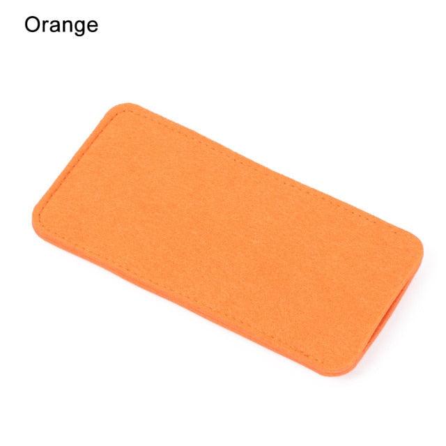 1Pc Portable Soft Wool Felt Cloth Glasses Case Bag Multifunctional Sunglasses Case Fashion Zipper Eyeglasses Pouch Soft Felt Slip In Pouch Simple Case For Sunglasses