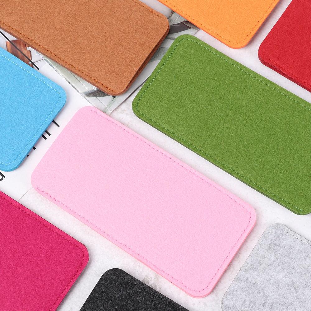 1PC Soft Felt Cloth Glasses Case Sunglasses Reading Glasses Pouch Portable Men Woman Eyeglasses Sleeve Eyewear Protector Pouch Felt Slip In Eyeglass Cases Soft Sunglasses Storage Case Portable Travel Glasses Bag