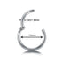 1PC Titanium Steel Black Seamless Hinged Nose Hoop Septum Clicker Piercings  Lip Labret Ring Ear Cartilage Tragus Steel Hinged Clicker Circle ring Piercing Nose Ring Hoop Lip Ear Ring Body Jewelry Piercing Clip Sexy Jewelry