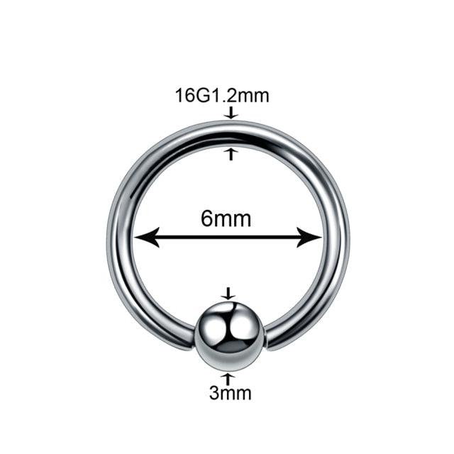 1PC Titanium Steel Black Seamless Hinged Nose Hoop Septum Clicker Piercings  Lip Labret Ring Ear Cartilage Tragus Steel Hinged Clicker Circle ring Piercing Nose Ring Hoop Lip Ear Ring Body Jewelry Piercing Clip Sexy Jewelry