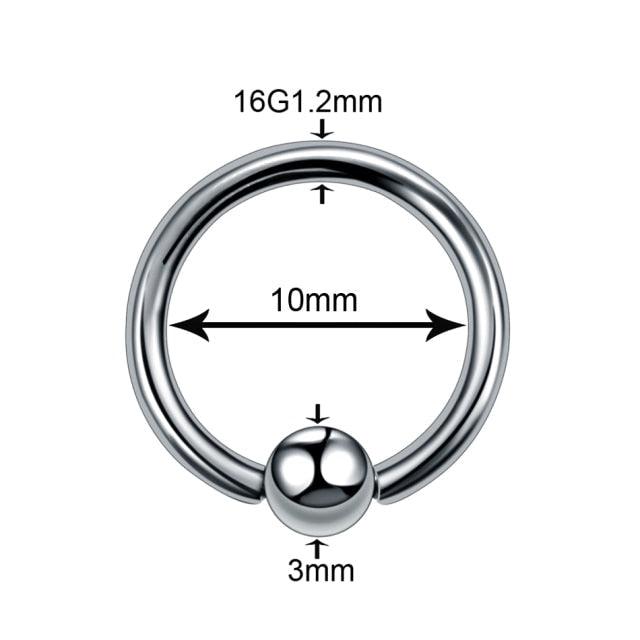 1PC Titanium Steel Black Seamless Hinged Nose Hoop Septum Clicker Piercings  Lip Labret Ring Ear Cartilage Tragus Steel Hinged Clicker Circle ring Piercing Nose Ring Hoop Lip Ear Ring Body Jewelry Piercing Clip Sexy Jewelry