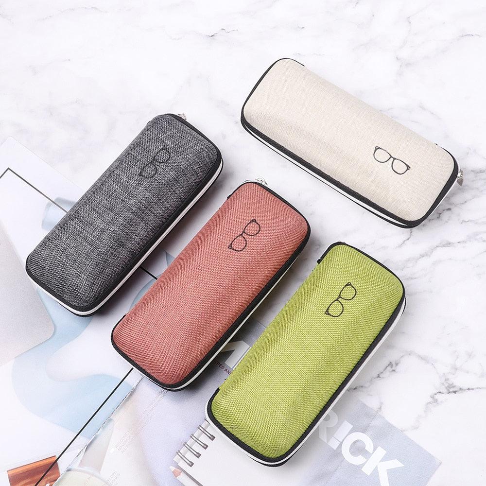 1PC Unisex EVA Eyewear Cases Cover Sunglasses Case For Women Fashion Glasses Box With Zipper Eyeglass Cases Portable Zipper Eyeglasses Case Classic Sunglasses Hard Case For Men