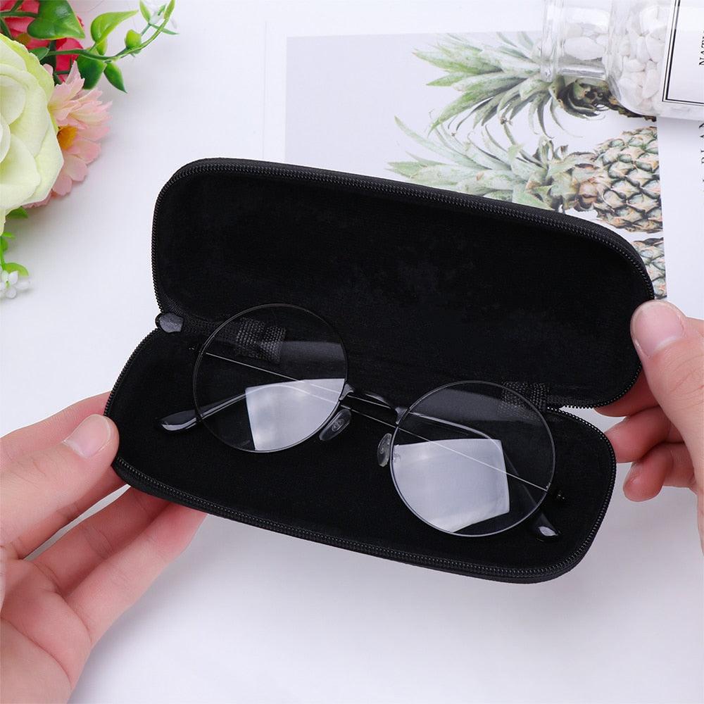 1PC Unisex Sunglasses Protector Box Hard Eye Glasses Case Containers New Protable Rectangle Glasses Zipper Ultra Light Portable Neoprene Glasses Case Eyeglass Safety Pouch