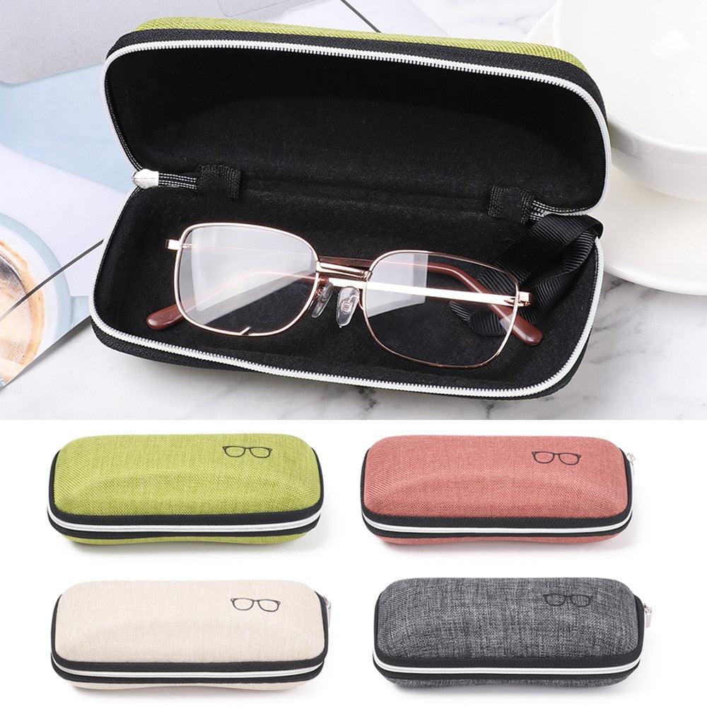 1PC Unisex Sunglasses Protector Box Hard Eye Glasses Case Containers New Protable Rectangle Glasses Zipper Ultra Light Portable Neoprene Glasses Case Eyeglass Safety Pouch