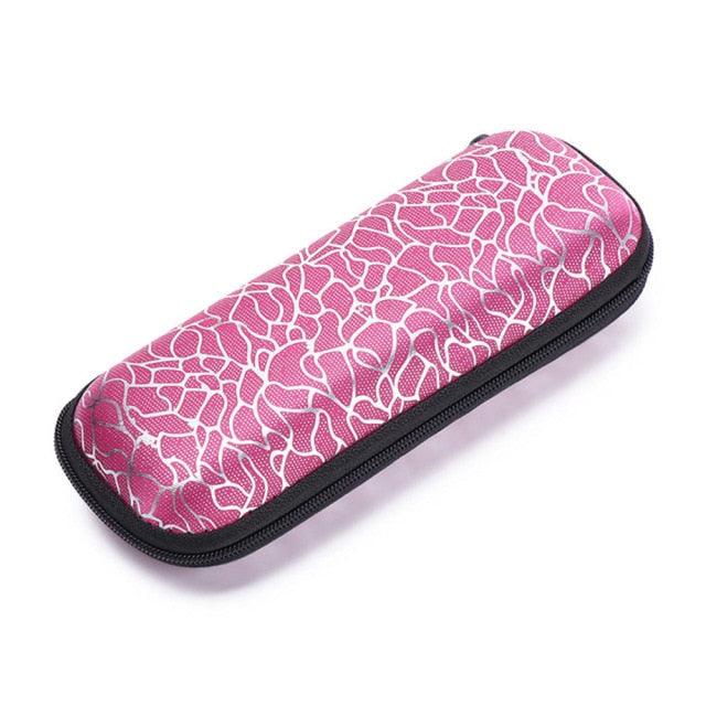 1PC Unisex Zipper Pattern Sunglasses Eye Glasses Case Eyeglass Box Eyewear Protection Containers Zipper Eyeglasses Case Ultra Light Glasses Protection Case Luxury Design For Women And Kids