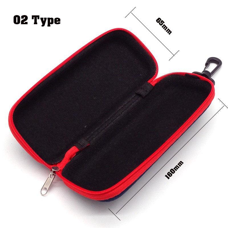 1PC Unisex Zipper Pattern Sunglasses Eye Glasses Case Eyeglass Box Eyewear Protection Containers Zipper Eyeglasses Case Ultra Light Glasses Protection Case Luxury Design For Women And Kids