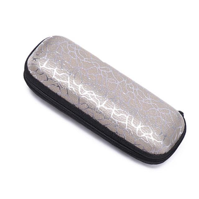 1PC Unisex Zipper Pattern Sunglasses Eye Glasses Case Eyeglass Box Eyewear Protection Containers Zipper Eyeglasses Case Ultra Light Glasses Protection Case Luxury Design For Women And Kids