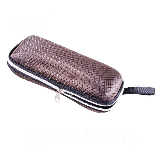 1PC Unisex Zipper Pattern Sunglasses Eye Glasses Case Eyeglass Box Eyewear Protection Containers Zipper Eyeglasses Case Ultra Light Glasses Protection Case Luxury Design For Women And Kids