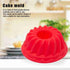 1pcs Big Round Swirl Shape Silicone Butter Cake Mould Kitchen Baking Form Tools For Cake Bakery Baking Dish Bakeware Mold Silicone Fluted Pan Cake Nonstick Jelly Molds Tube For Baking 7*5*3cm