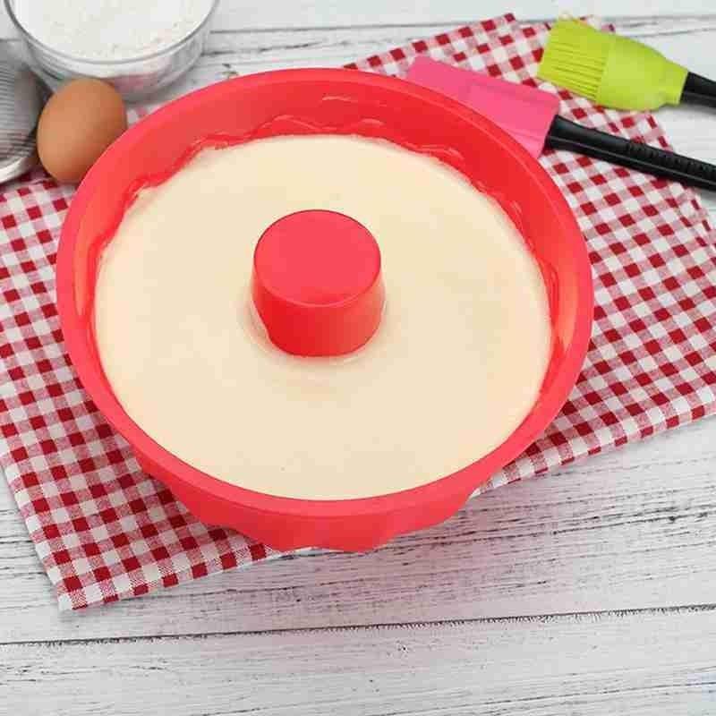 1pcs Big Round Swirl Shape Silicone Butter Cake Mould Kitchen Baking Form Tools For Cake Bakery Baking Dish Bakeware Mold Silicone Fluted Pan Cake Nonstick Jelly Molds Tube For Baking 7*5*3cm