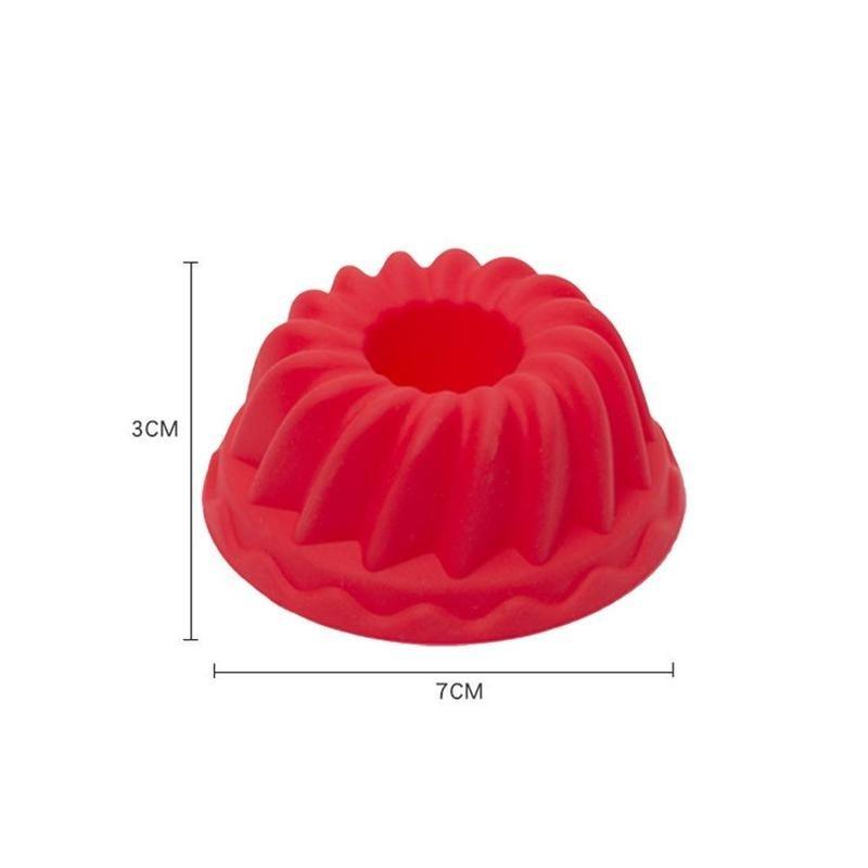 1pcs Big Round Swirl Shape Silicone Butter Cake Mould Kitchen Baking Form Tools For Cake Bakery Baking Dish Bakeware Mold Silicone Fluted Pan Cake Nonstick Jelly Molds Tube For Baking 7*5*3cm