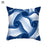 1Pcs Blue Pattern Cushion Cover Polyester Pillowcase Decorative Navy Blue White Pillow Covers Pillow Case Blue Home Bedroom Sofa Decor Pillow Cover