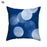 1Pcs Blue Pattern Cushion Cover Polyester Pillowcase Decorative Navy Blue White Pillow Covers Pillow Case Blue Home Bedroom Sofa Decor Pillow Cover