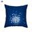 1Pcs Blue Pattern Cushion Cover Polyester Pillowcase Decorative Navy Blue White Pillow Covers Pillow Case Blue Home Bedroom Sofa Decor Pillow Cover