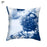 1Pcs Blue Pattern Cushion Cover Polyester Pillowcase Decorative Navy Blue White Pillow Covers Pillow Case Blue Home Bedroom Sofa Decor Pillow Cover