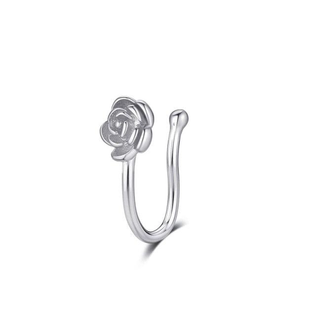 1Pcs C Shaped Fake Nose Ring Hoop Septum Rings Twist U Shape Nose Piercing Fake Piercing Jewelry Faux Piercing Products Fashion Surgical Steel Nose Hoop Nose Ring Stud Punk Style  Nose Ring Hoops  Body Piercing Ear Piercing Body Piercing Jewelry