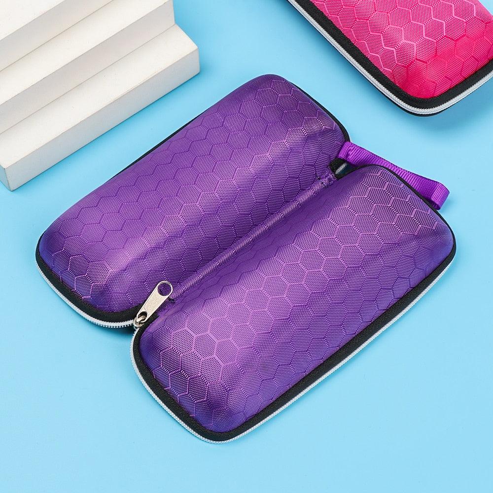 1Pcs EVA Eyewear Cases Cover Sunglasses Case For Women Fashion Glasses Box With Lanyard Zipper Sunglasses Case For Women’s Men’s Eyeglasses Case EVA Hard Shall Zipper Eyewear Case