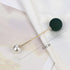 1pcs Fashion Pearl Fixed Strap Charm Safety Pin Sweater Cardigan Clip Brooches Rhinestone Metal Jewelry Sweater Shawl Clips Faux Crystal and Pearl Pins for Fixing on Sweaters