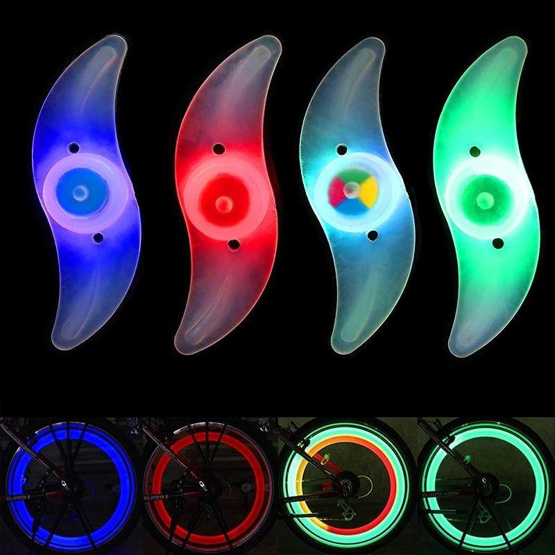 1PCS New Bike Spoke Light Mini Plastic LED Bicycle Wheel Spoke Light Flash Modes Waterproof LED Bicycle Spoke Light Changes Patterns Fashion Bicycle Rim Lights For Bike