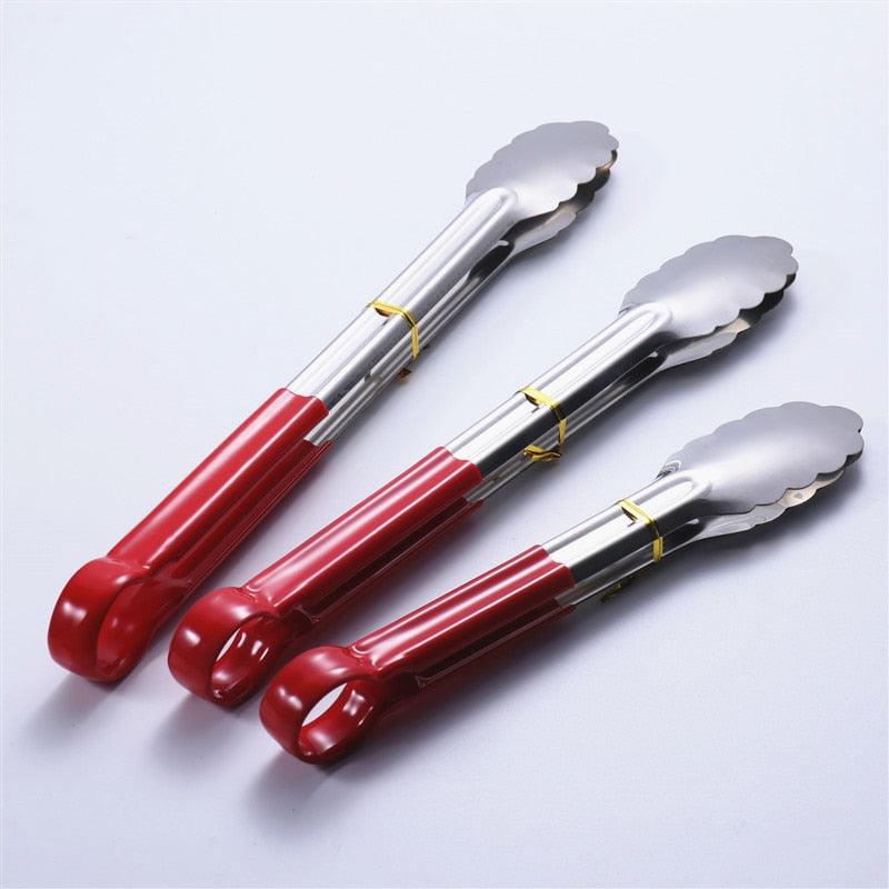 1pcs Stainless Steel Kitchen Tong Heat Resistant Hollow-Out Barbecue Tongs Food Tongs Kitchen Tools BBQ Tools Accessories Stainless Steel Food Tongs Cooking Clips Buffet BBQ Tongs