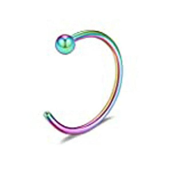 1pcs U Shaped Fake Nose Ring Hoop Septum Rings Stainless Steel Nose Piercing Fake Piercing Horseshoe Nose Rings Earrings Septum Ring Tragus Piercing Earring Hoop Lip Horseshoe Piercing Retainer Helix Hoop Ear Earring Jewelry