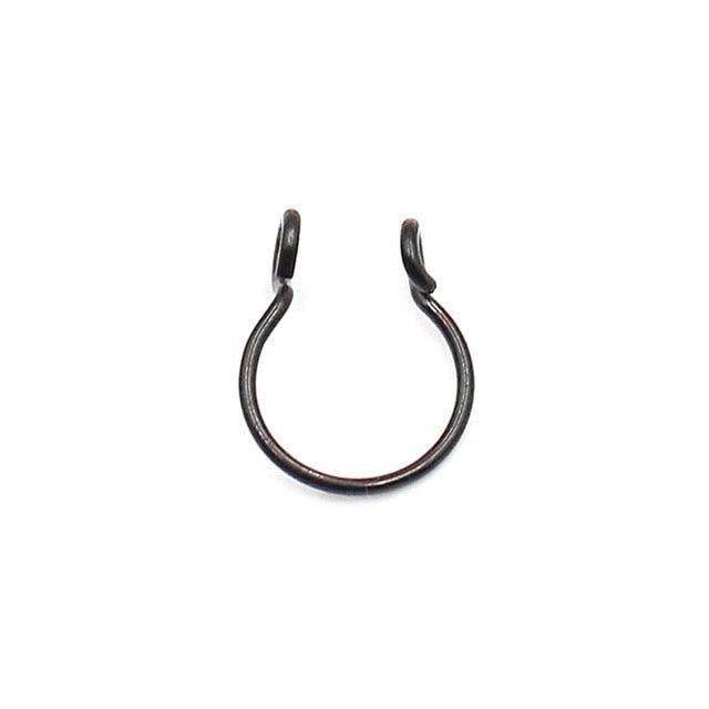 1pcs U Shaped Fake Nose Ring Hoop Septum Rings Stainless Steel Nose Piercing Fake Piercing Horseshoe Nose Rings Earrings Septum Ring Tragus Piercing Earring Hoop Lip Horseshoe Piercing Retainer Helix Hoop Ear Earring Jewelry