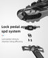 2 In 1 Bicycle Lock Pedal With Free Cleat For Road Bikes Aluminum Anti-Slip Sealed Bearing Lock Accessories Mountain Bike Pedals Bicycle Flat Platform Compatible With Mountain Bike Dual Function Sealed Clipless Aluminum 9/16" Pedals With Cleats