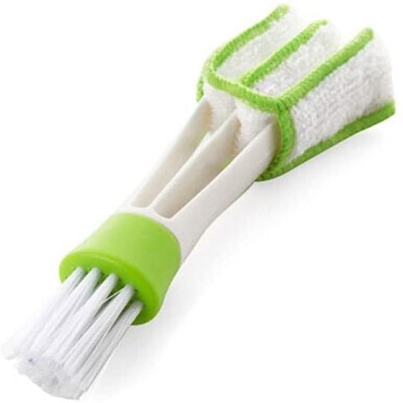 2 In 1 Car Air-Conditioner Outlet Cleaning Tool Multi-purpose Dust Brush Car Accessories Interior Multi-purpose Brush Cleaning Automotive Air Conditioner Cleaner Brush Dust Collector Cleaning Cloth Tool Hand Held Magic Brush Blind Duster for Cars