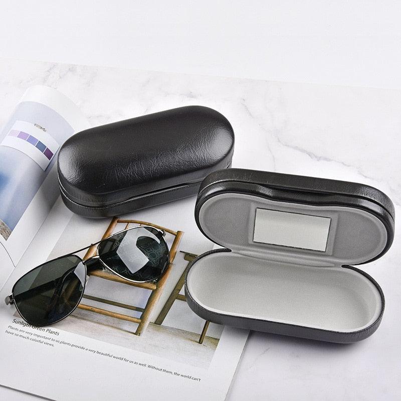 2 In 1 Portable Dual Use Glasses Case Double Layer Eyeglasses Holder Contact Lens Boxes Eyewear Accessories Contact Lens Case With Mirror Tweezers Remover 2 in 1 Double Sided Portable Contact Lens Box Holder Container Soak Storage Kit Sunglasses Pouch