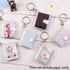 2 Inch Photo Album PVC Sequins Transparent Sticker & Name Card Holder 16 Pockets Photo Holder Business Card Bag Mini Photo Holds Photos with Key Chain Album Gifts